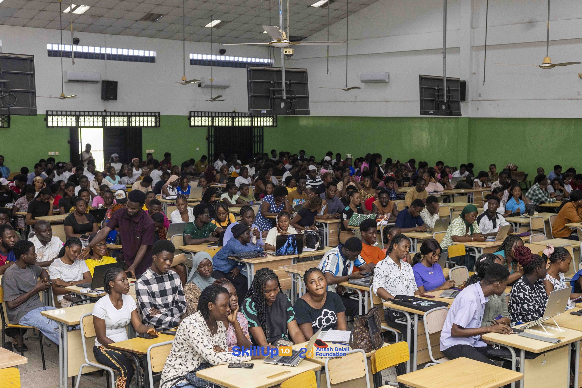 SkillUp 1.0 Workshop Hall Filled With Ghanaian Students