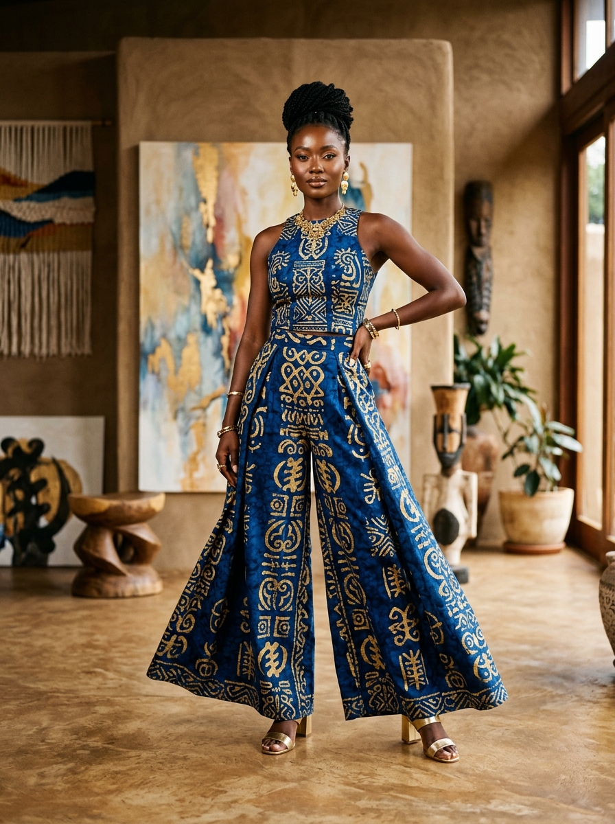 Royal Batik Palazzo Set