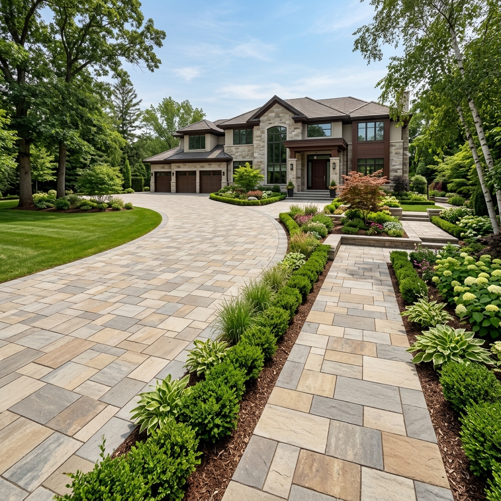 Natural Stone Paving Driveway